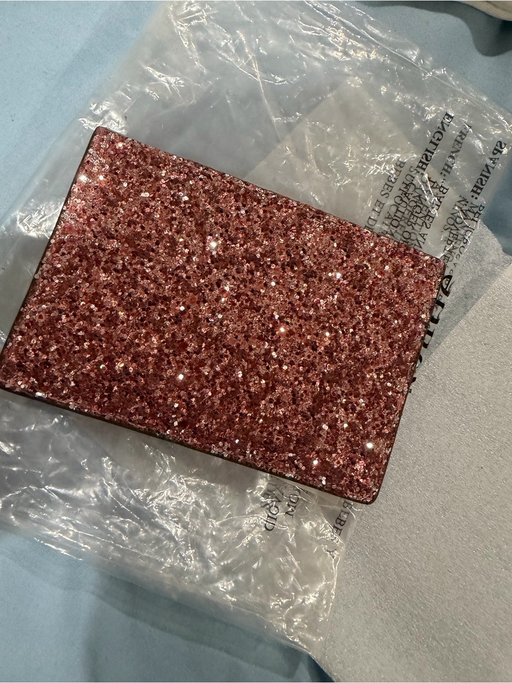 kate spade Rose Gold Glitter Card & Key Holder